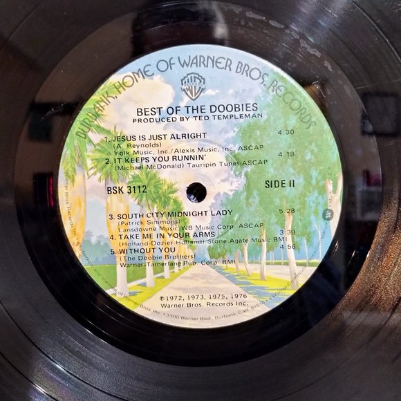 The Doobie Brother The Best Of The Doobies BSK 3112 Vinyl Record 1976 - Picture 6 of 6
